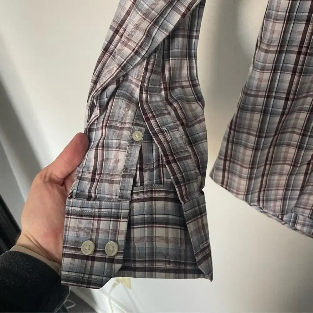 Banana Republic Plaid Button Down Cotton Shirt